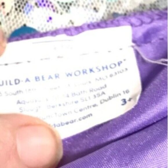 Build A Bear Happy Birthday Plush Stuffed 2021 (030143) with Seguin Party Dress - Picture 14 of 14